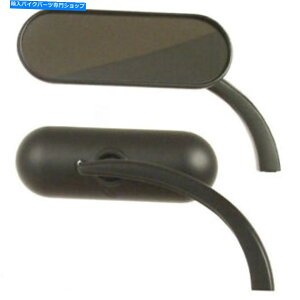 Mirror アーレンネスブラックマイクロミニオーバルミラーハーレー - デビッドソン Arlen Ness Black Micro Mini Oval Mirrors Harley-Davidson