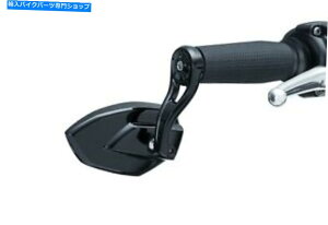 Mirror Kuryakyn 1959ファントムバーエンドミラー、光沢のある黒1 "または7/8"ハンドルバー Kuryakyn 1959 Phantom Bar End Mirrors, Gloss Black 1” or 7/8” Handlebars