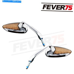 Mirror Chrome~[W /tbVLED̃jOM΃tBbgn[[-Davidson Chrome Mirror w/ Flash LED Running Turn Signals Pair fits Harley-Davidson
