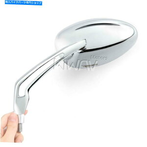 Mirror n[[VRSC V-Rod Night Rodp}KWI[oN[ATCh~[M105/16 " Magazi Oval chrome rear side mirrors M10 & 5/16" for Harley VRSC V-ROD NIGHT ROD
