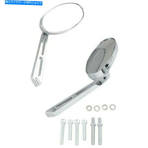 Mirror ׂẴn[[f65-20̂߂Kuryakyn 1438 Chrome Ellipseʂ̋ Kuryakyn 1438 Chrome Ellipse Convex Mirrors for all Harley Models 65-20