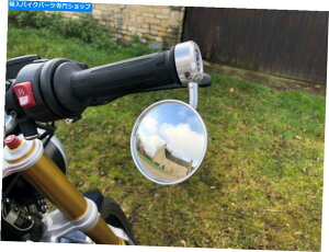 Mirror X2 BMW RNINET R9TEho[Gh~[Vo[Rjl[[T[XNur 9 x2 BMW RnineT R9T Round Bar End Mirrors Silver R nineT Racer Scrambler R nine T