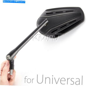 Mirror �u���b�N�~���[�W�b�p�[�X�^�C���A���~�j�E����10mm 5/16 �t�B�b�e�B���O�t�B�b�g�N���[�U�[�`���b�p�[ black mirror ZIPPER style aluminum stem 10mm 5/16 fitting fits cruiser chopper�y���s�A���i�z
