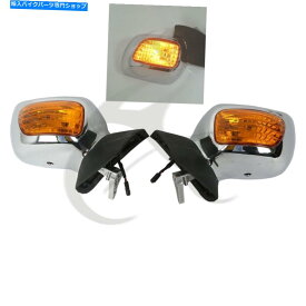 Mirror クロームリアビューミラーターン信号フィットホンダゴールドウィングGL 1800 F6B 13-17 Chrome Rear View Mirror Turn Signals Fit For Honda Goldwing GL 1800 F6B 13-17