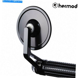 Mirror MotoGadget M�r���[�J�t�F�O���X���X�o�[�G���h�I�[�g�o�C�E�B���O�~���[ - �u���b�N Motogadget M View Cafe Glassless Bar End Motorcycle Wing Mirror - Black