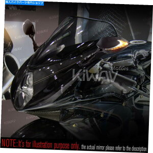 Mirror Kiwav�~���[���V�t�@�[�u���b�N2�g�[��LED��DUCATI 1199 PANIGALE S 14 ' KiWAV mirror Lucifer black 2tone LED fits Ducati 1199 Panigale S 14'�y���s�A���i�z