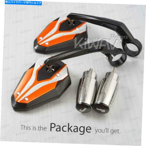 Mirror }nVmax 1700̂߂̃o[Gh~[ViperiiubNIWF̃GNXgwr[o[Gh6mm Bar end mirror ViperII black orange extra heavy bar end 6mm for Yamaha VMAX 1700