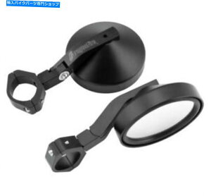 Mirror Dragonfire���[�V���O�f�B�t�F���_�[SS�T�C�h�r���[�~���[1.75 to 2�N�����v04-0807 Dragonfire Racing Defender SS Side View Mirrors 1.75 to 2 Clamp 04-0807�y���s�A���i�z