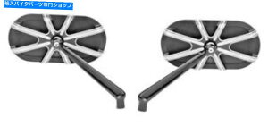 Mirror Arlen Ness 10Q[WubN~[ - En[[ - _rbh\ Arlen Ness 10-Gauge Black Mirrors PAIR - Right & Left Harley-Davidson