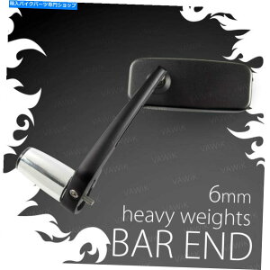 Mirror VAWIKnho[Gh~[NVbNubN+wr[o[GhM6p}nVMAX 1700 VAWiK Handlebar End Mirror CLASSIC Black + Heavy Bar End M6 For YAMAHA Vmax 1700