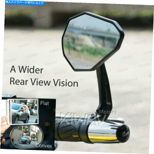 Mirror �o�[�G���h�~���[VIPERII ALL�u���b�N�G�N�X�g���w�r�[�o�[�G���hM6�t�B�b�gYamaha FJR1300 FZ8 Bar end mirror ViperII all black extra heavy bar end M6 fits Yamaha FJR1300 FZ8