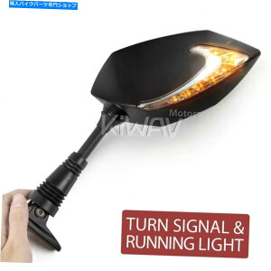 Mirror LUCIFER LED /飛行機の鏡日光線表示器デュアルカラーホワイトアンバースポーツバイク Lucifer LED faring mirrors day light indicator dual color white amber sportsbike