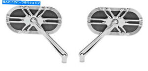 Mirror Arlen Ness Deep Cut�AChrome Mirrors�y�A - ���E�̃n�[���[ - Davidson Arlen Ness Deep Cut, Chrome Mirrors PAIR - Right & Left Harley-Davidson�y���s�A���i�z