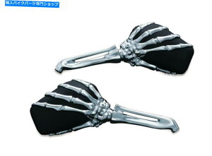 Mirror N/ubNXPg~[n[[_Ci\tggD[OFXR FXRS Sportster CHROME/BLACK SKELETON MIRRORS HARLEY DYNA SOFTAIL TOURING FXR FXRS SPORTSTER