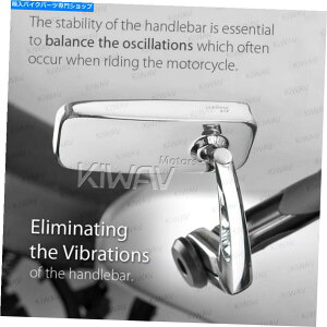Mirror �n���h���o�[�G���h�~���[SMAX�ƌ݊����̂���ÓT�I�ȃN�����d�d��TMAX530 Handlebar end mirrors Classic chrome heavy weight compatible with SMAX TMAX530�y���s�A���i�z