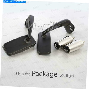 Mirror o[Gh~[ÓTIȒ`̍o[Gh6mm yamaha vmax 1700 Bar end mirror Classic rectangular black heavy bar end 6mm fits Yamaha VMAX 1700