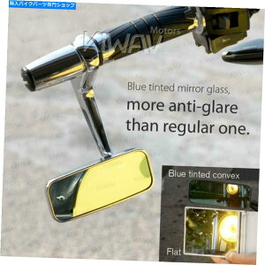 Mirror o[Gh~[̌ÓTIȒ`̃Nwr[o[Ghvespa GTS GTV GT̂߂6mm Bar end mirror Classic rectangular chrome heavy bar end 6mm for Vespa GTS GTV GT