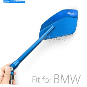Mirror �~���[�N���A�o�C�u���[���o�X�g�ʖʔ񋅖ʃt�B�b�gBMW 10mm 1.5�s�b�`�X���b�h�� Mirrors CleaverII blue robust convex aspheric fit BMW 10mm 1.5pitch threads �Áy���s�A���i�z