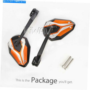 Mirror �o�[�G���h�~���[Viperii�I�����W�d�d��6mm�݊����̂���Vespa GTS GTV GT Bar end mirror ViperII orange heavy weight 6mm compatiblewith Vespa GTS GTV GT�y���s�A���i�z
