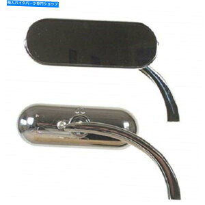 Mirror ハーレーダビッドソンのためのArlen Ness Chromeマイクロミニオーバルミラー13-406 / 13-407 Arlen Ness Chrome Micro Mini Oval Mirrors for Harley-Davidson 13-406/13-407
