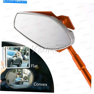 Mirror �t�F�A�����O�~���[�ʃI�����W�o�C�p�[�N�����x�[�X��Ducati 1199 Panigale 14 '�Ƀt�B�b�g Fairing Mirrors convex orange VIPER chrome base fits Ducati 1199 Panigale 14'�y���s�A���i�z