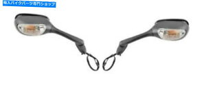 Mirror p~[LRMubN2005-08 Suzuki GSX-R1000 Replacement Mirrors Pair L&R Signal Black for 2005-08 Suzuki GSX-R1000