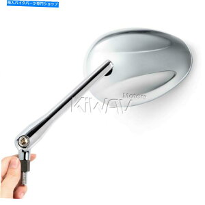 Mirror MagaziI[goC~[A~jEȉ~NtBbgBMW M10 x 1.5A_v^[ Magazi motorcycle mirrors aluminum Ellipse chrome fits BMW M10 x 1.5 adapters 