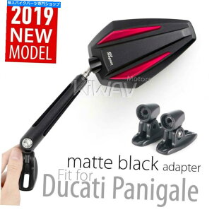 Mirror �t�F�A�����O�~���[�u���b�N�����b�h3D�u���b�N�u���b�N�x�[�XDUCATI 1199�p�j�Q�[���i14 '�j Fairing Mirrors black & red 3D block black base fits Ducati 1199 Panigale (14')�y���s�A���i�z