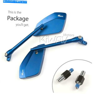 Mirror ~[NAoCSȓʂ̔񋅖ʃtBbgBMW 10mm 1.5p F650GS G800GS Mirrors CleaverII blue robust convex aspheric fit BMW 10mm 1.5p F650GS G800GS