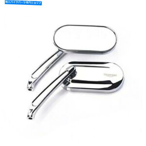 Mirror 純正勝利ストリートツインオーバルキャストクロームミラーA9638143 GENUINE TRIUMPH STREET TWIN OVAL CAST CHROME MIRRORS A9638143