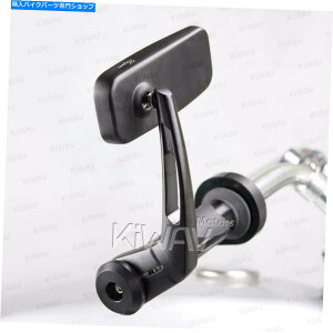 Mirror �o�[�G���h�~���[�N���V�b�N�Ȓ����`�̍����K�������̓C���h�̃X�J�E�g�{�o�[�Ƀt�B�b�g Bar end mirror Classic rectangular black custom part fits Indian Scout Bobber