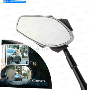 Mirror tFAO~[ʍ̃Bp[ubNA_v^[Ducati 1199 Panigale 14 'ɓKĂ܂ Fairing Mirrors convex black VIPER black adapter fits Ducati 1199 Panigale 14'