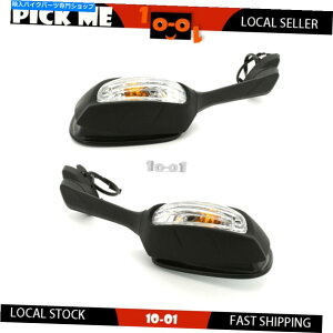 Mirror VOiCgtAr[~[+EnhtBbgXYLGSX R1000 2009 Rear View Mirror With Signal Light Left + Right Hand Fit Suzuki GSX R1000 2009