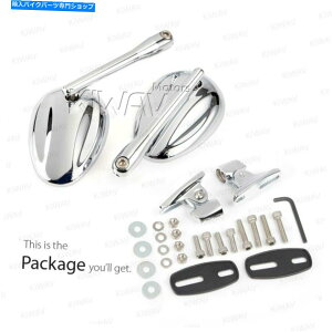 Mirror tFAO~[N[I[oȉ~`Nx[Xjo[TX|[coCN Fairing mirrors chrome oval ELLIPSE chrome base universal sporstbike