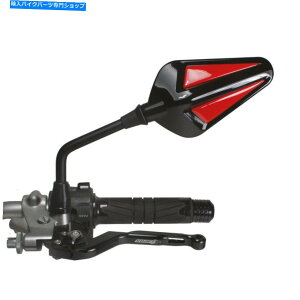Mirror �~���[�y�A�~���[�I�[�g�o�C���F�`���t�g�u�����h���b�h�~���[���j�o�[�T�� Mirror Pair Mirrors Motorcycle Approved chaft Blondy Red Mirror Universal