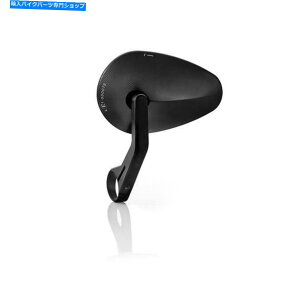 Mirror RIZOMAo[XWAo[Gh~[rbgubN}nMT09 2015 Rizoma Reverse Radial Bar End Mirror Billet Black Yamaha MT09 2015