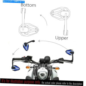 Mirror o[Gh~[Viperiiu[ddyzf-r125 MT-01ƑΉ Bar end mirrors ViperII blue heavy weight compatible with YZF-R125 MT-01