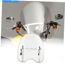Windshield 7/8 "ハーレースポーツスターXL Suphail Fatboy TCMTのための煙のフロントガラスのフィット感 7/8" Smoke Windscreen Windshield Fit For Harley Sportster XL Softail Fatboy TCMT