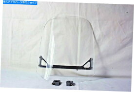 Windshield ハーレーホンダスズキ山草のためのハードウェアを持つフロントガラスフロントガラス Windscreen Windshield With Hardware for Harley Honda Suzuki Yamaha Kawasaki