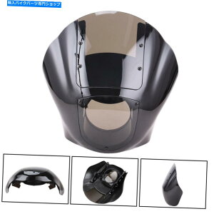 Windshield �N�H�[�^�[�X���[�N�w�b�h���C�g�t�F�A�����O�n�[���[�X�|�[�c�X�^�[88�A�b�v�_�C�i Quarter Smoked Headlight Fairing Windshield For Harley Sportster 88-Up Dyna�y���s�A���i�z