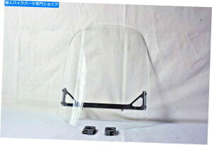 Windshield n[[z_XYLR̂߂̃n[hEFAtgKXtgKX Windscreen Windshield With Hardware for Harley Honda Suzuki Yamaha Kawasaki