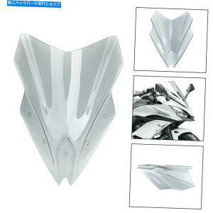 Windshield I[goC̃EBhXN[XN[tgKXE650 17-19O[T3 Motorcycle Windscreen Screen Windshield Fits Kawasaki Ninja 650 17-19 Gray T3