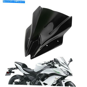 Windshield I[goC̃tgXN[XN[tgKXE650 17-19ubNT3 Motorcycle Windscreen Screen Windshield Fits Kawasaki Ninja 650 17-19 Black T3