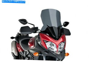 Windshield ���DL650XT V-Strom 15-16�Â����̂��߂̃v�C�O�t�����g�K���X�c�[�����O PUIG WINDSHIELD TOURING FOR SUZUKI DL650XT V-STROM 15-16 DARK SMOKE�y���s�A���i�z