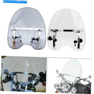 Windshield 17 19 "n[[XYL胄}nz_̂߂̃I[goC]ԗpEBhV[hXN[ 17 19" Motorcycle Bike Windshield Screen for Harley Suzuki Kawasaki Yamaha Honda