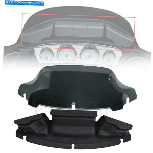 Windshield 7 �X���[�N�E�F�[�u�t�����g�K���X+ 3�p�b�N�|�P�b�g�t�����g�K���X�o�b�O�̃n�[���[�c�[�����O2014�N�A�b�v 7Smoke Wave Windshield+3Pouch Pocket Windshield Bag for Harley Touring 2014-up�y���s�A���i