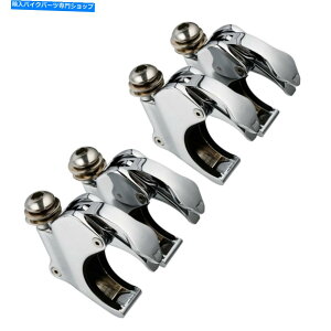 Windshield Harley Dyna Fat Bob Street Bob FXDB�̂��߂�49mm 4pcs�̃t�����g�K���X�̃E�B���h�V�����[���N�����v 49mm 4PCS Windshield Windsreen Clamps For Harley Dyna Fat Bob Street Bob FXDB US