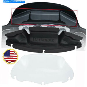 Windshield 9 �n�[���[�̂��߂̓����ȃt�����g�K���X�̃o�b�g�E�B���O�t�F�A�����O�̃t�����g�K���X3�|�P�b�g�|�[�`�o�b�O 9 Clear Windshield Batwing Fairing Windshield 3-Pocket Pouch Bag Fit For Harley�y���s�A