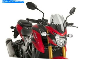 Windshield ̃tgKXXYLGSX-S750 17-21CgX[N PUIG NAKED WINDSHIELD N.G. SPORT FOR SUZUKI GSX-S750 17-21 LIGHT SMOKE