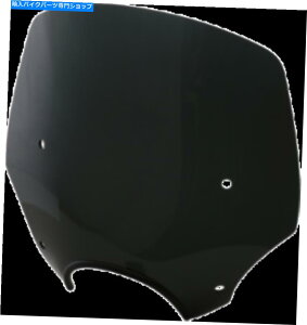 Windshield tBXVF[hGp\X|[cV[hF15 "ubN_[NX[NJbgAEgF7" Memphis Shades El Paso Sportshields Height: 15" Black Dark Smoke Cutout: 7"